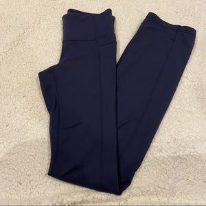 athleta navy yoga pants size extra small. Flared bottom